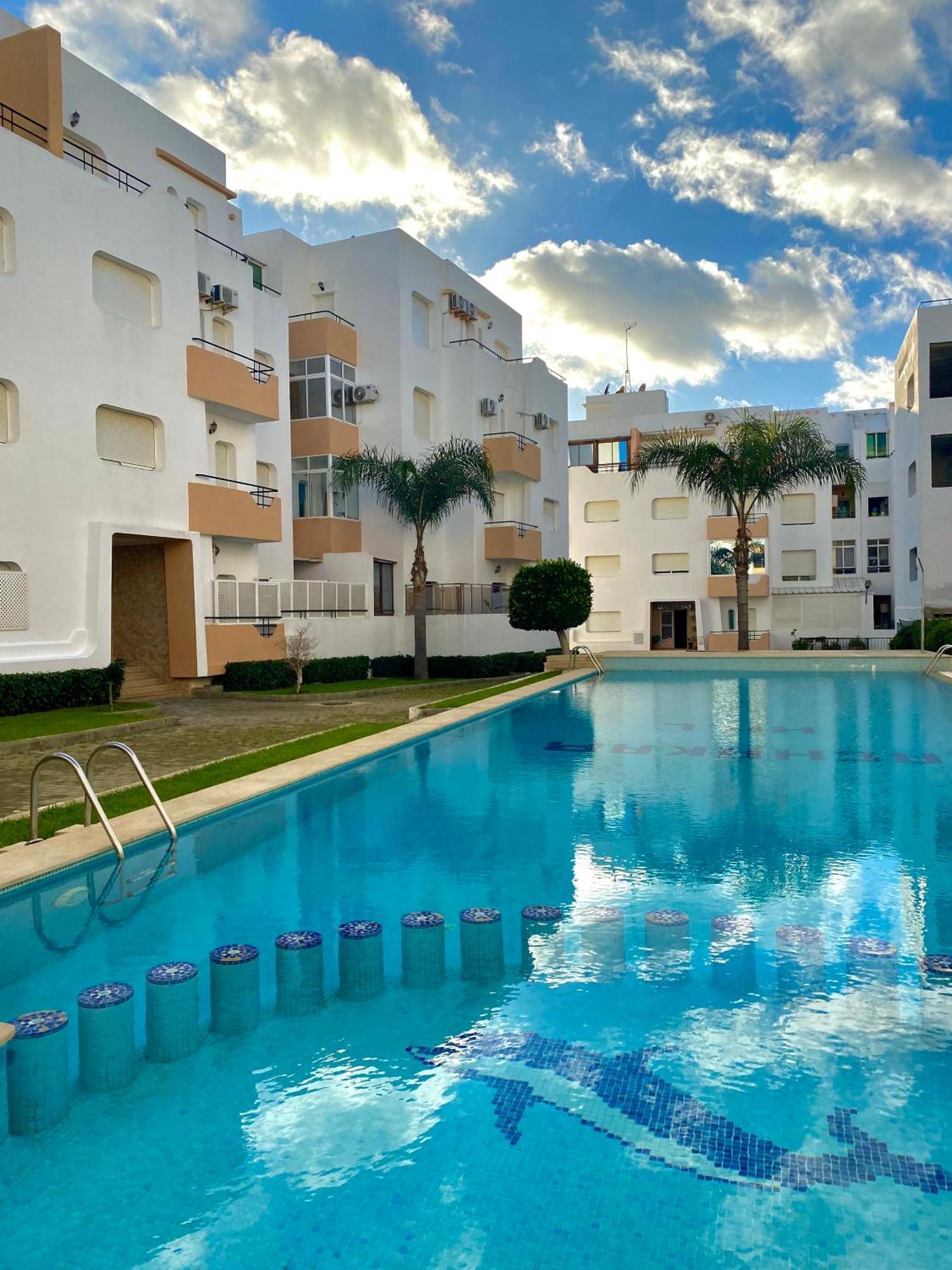Appartement De Luxe A Achakar Hill - Vue Imprenable Et Acces A Deux Piscines Tanger